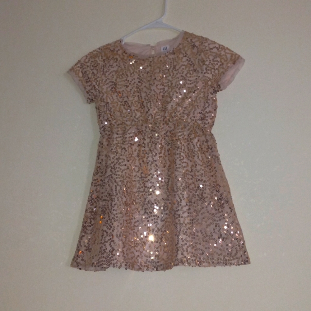 GAP KIDS Sequined Dress, Size S (Girl), Pink - NWOT
